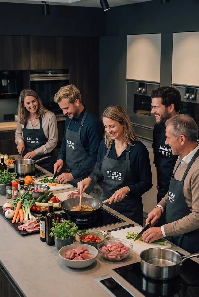 Gemeinsames Kochen beim Teamevent